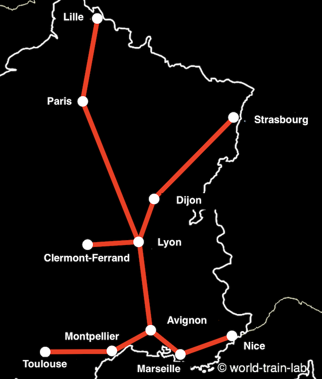 Domestic trains from Lyon