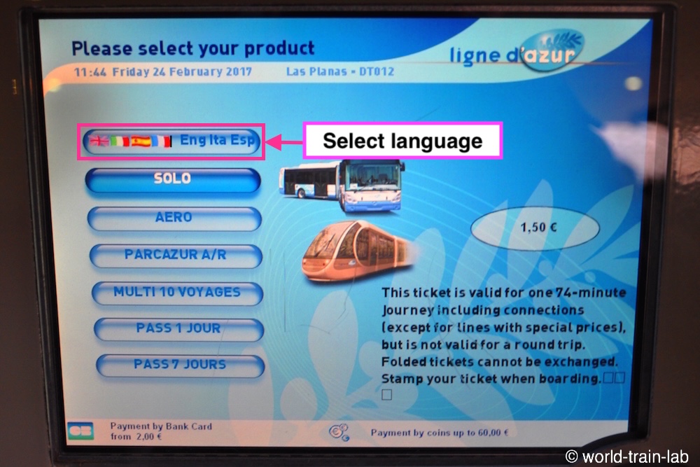 Select the language