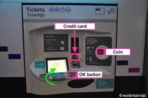 How to use the ticket vending machine