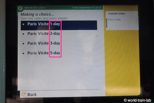 Select the validity period